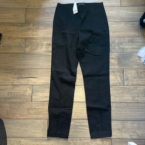 NWT Banana Republic Size 6 Black Side Zip Legging Skinny Ankle Dress Pants